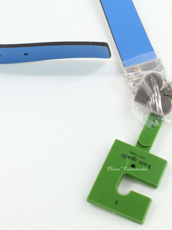 NEW Kate Spade New York Reversible Spade Belt, Small, Blue main image 5